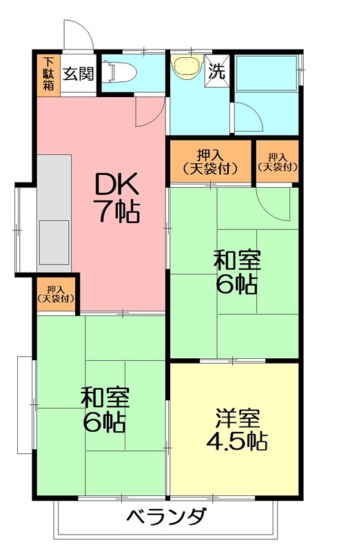 メゾンシミズ 203号室 間取り