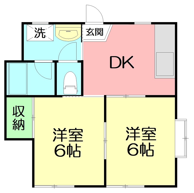 ロイヤルハイツ 101号室 間取り