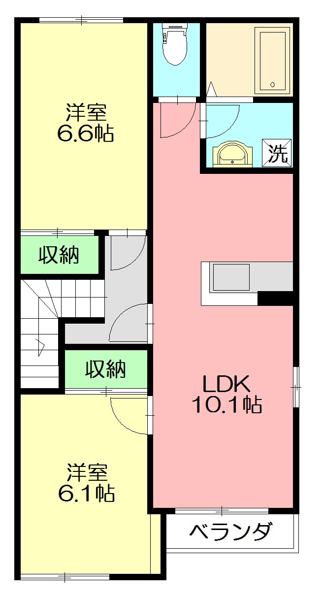 マノリアⅡ 203号室 間取り