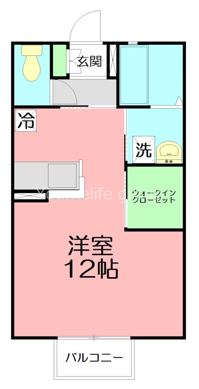 湘南APT121 102号室 間取り