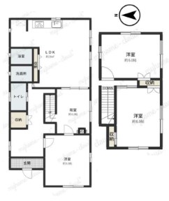 小田原市中村原　貸家 間取り