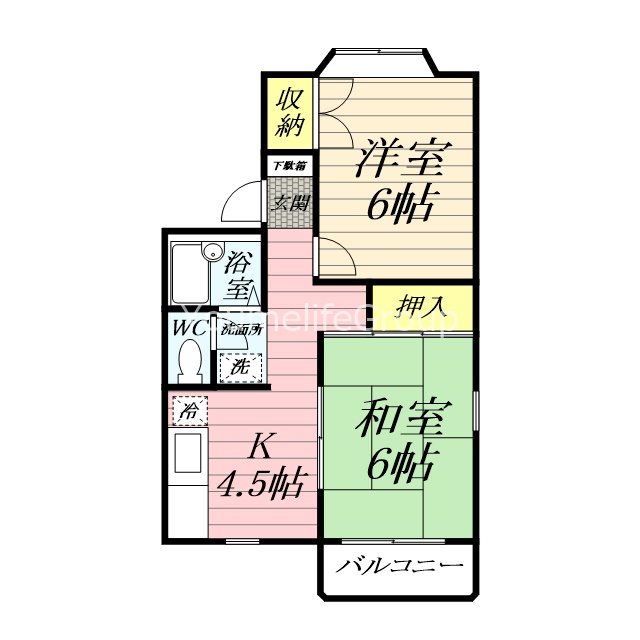 第２鵠沼海浜ハイツ 102号号室 間取り