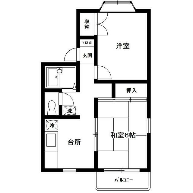 第２鵠沼海浜ハイツ 102号号室 間取り