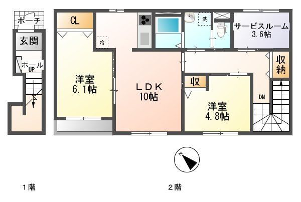 ベルウッド 205号室 間取り