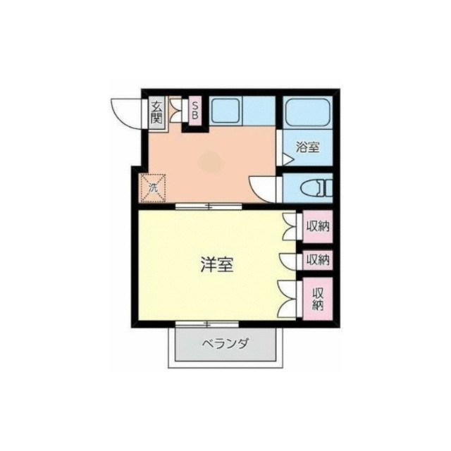 パレス小沢Ⅱ 206号室 間取り