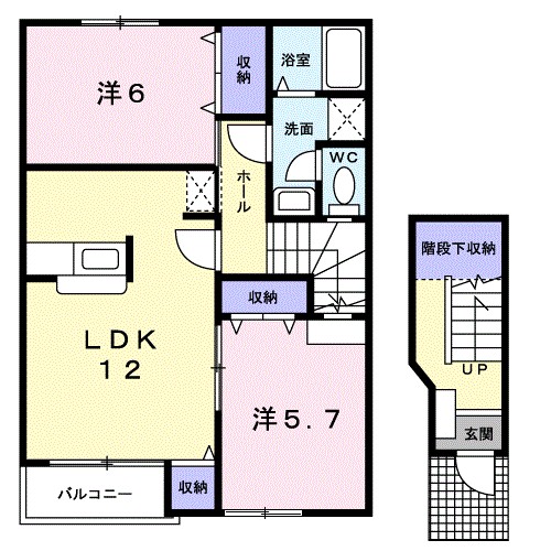 ステイブル 202号室 間取り