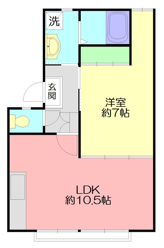サンタナハイツ 202号室 間取り