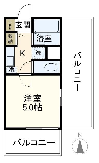 湘南パール 1005号室 間取り