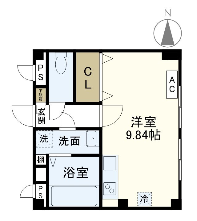 ライフピアモア元町 203号室 間取り