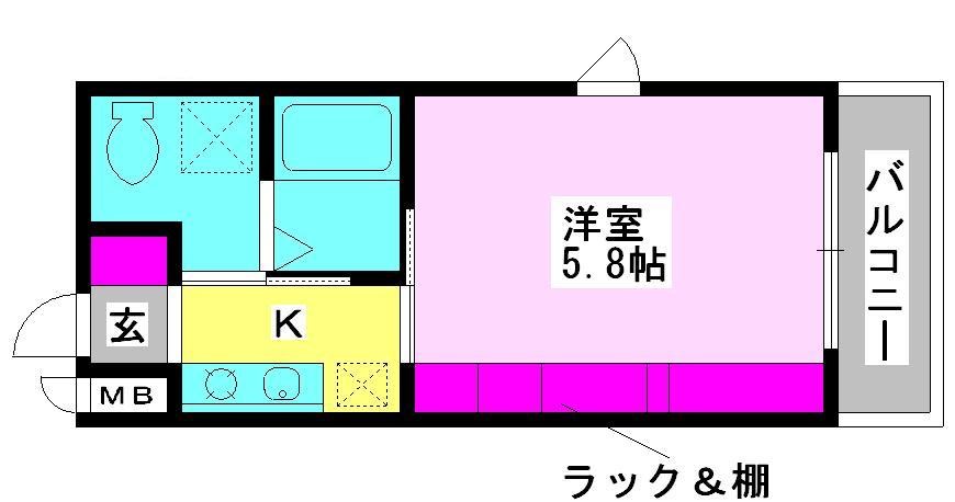 カーサ ラゴーア 101号室 間取り