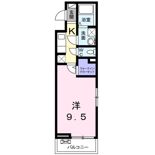 アバンサル・Ⅰ 301号室 間取り
