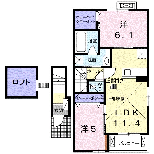 ブリーゼＴ２ 205号室 間取り