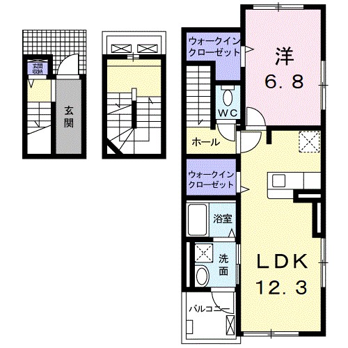 エテルノ　プラシード 301号室 間取り