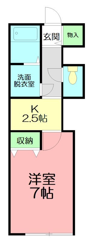 プレミール 103号室 間取り