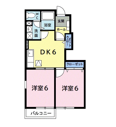 フロント湘南 103号室 間取り