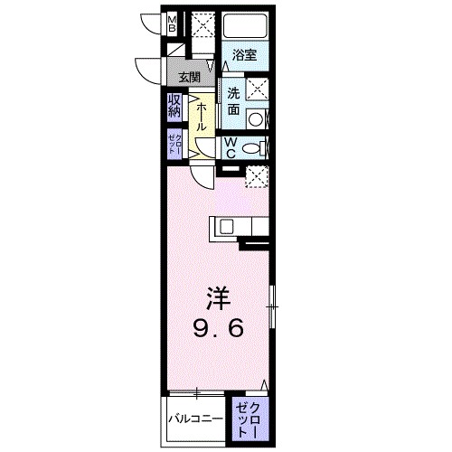 セイバリー湘南 201号室 間取り