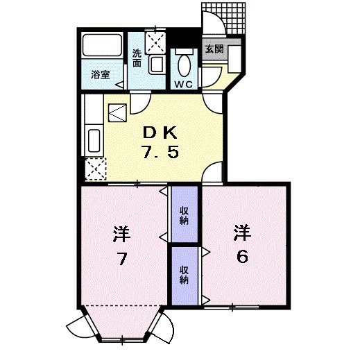 サンメリー・辻 103号室 間取り