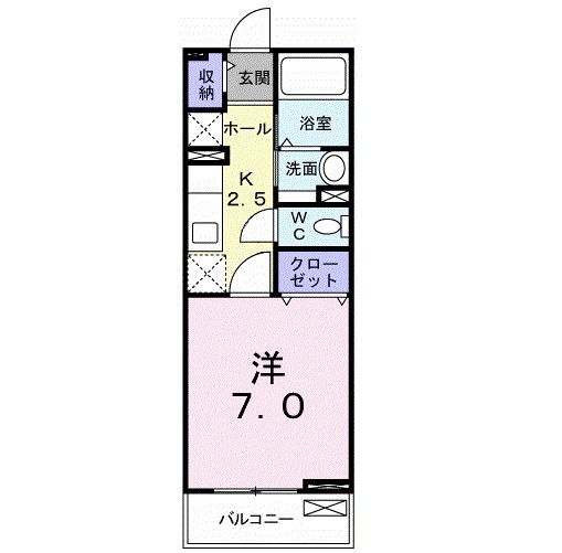 ＰＬＡＣＩＤＯ 204号室 間取り