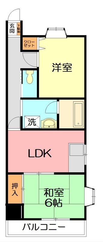 レーゾンデートル湘南 301号室 間取り