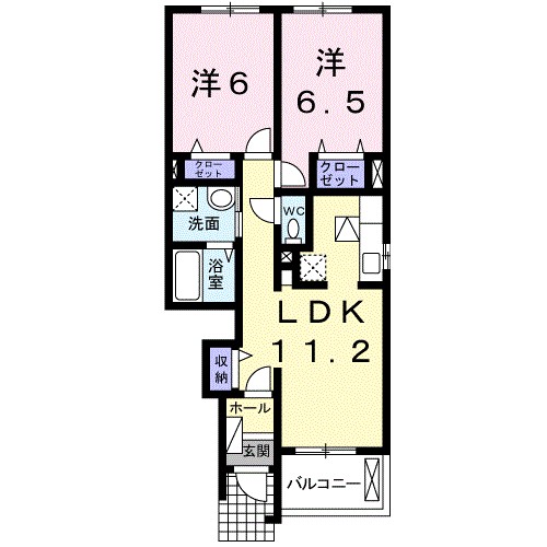 セレーノ小動 103号室 間取り