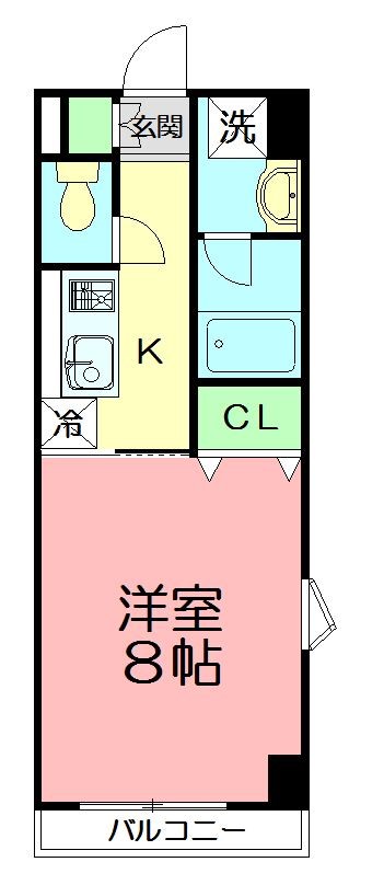 エクセラ鎌倉 601号室 間取り