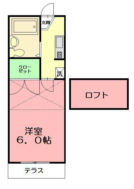 サーフアンドサンド 203号室 間取り