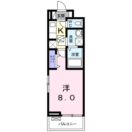ＮＡＶＩＳ 102号室 間取り