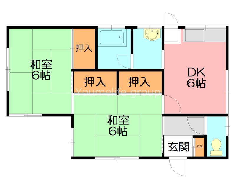 元町２丁目吉田貸家１ 間取り