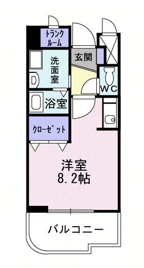 レフィナードＥ 102号室 間取り