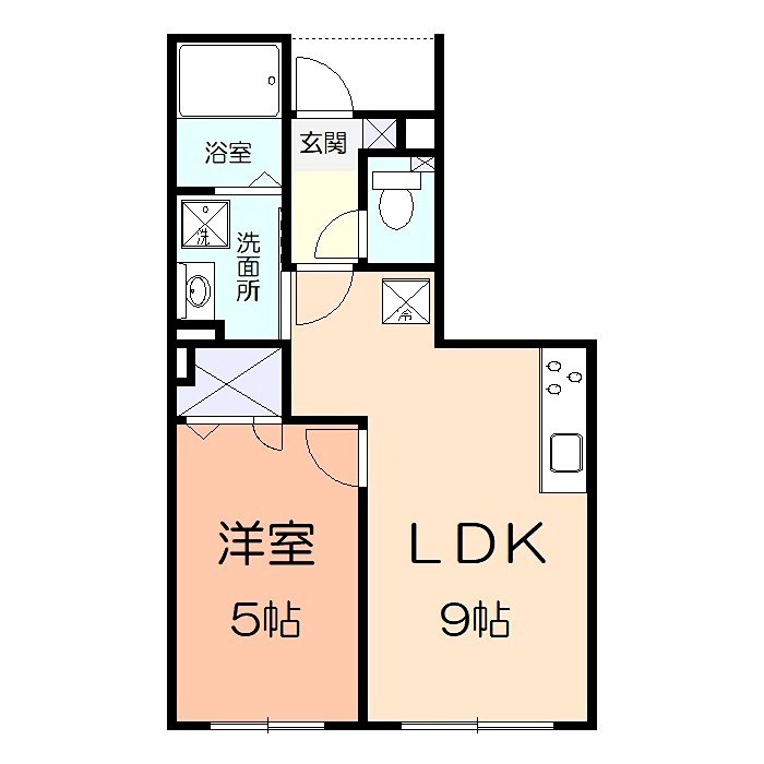 アール湘南 103号室 間取り