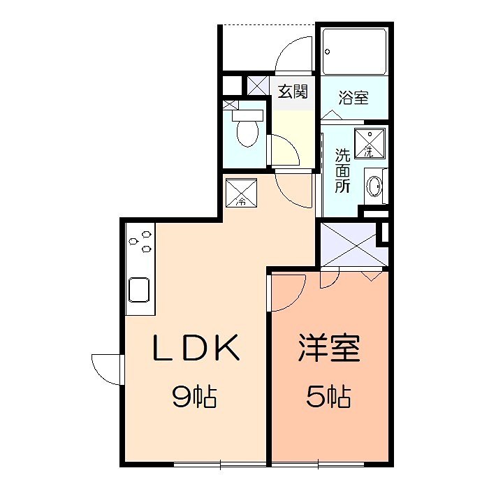 アール湘南 105号室 間取り