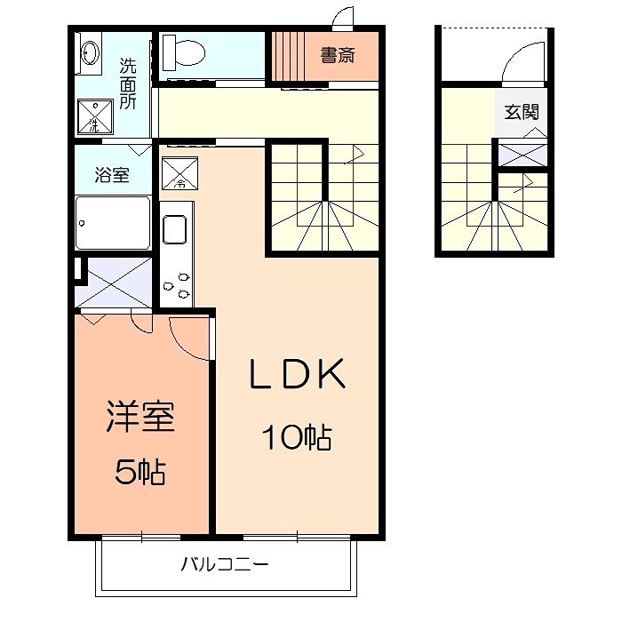 アール湘南 203号室 間取り