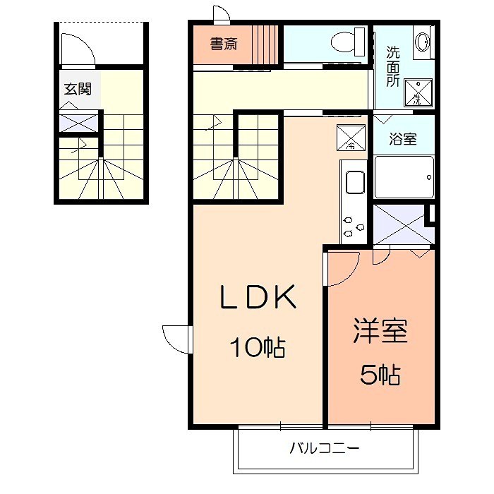 アール湘南 205号室 間取り