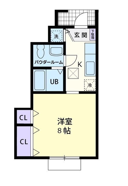 ジュネスＫＩＲＩＫＵＢＯ 101号室 間取り