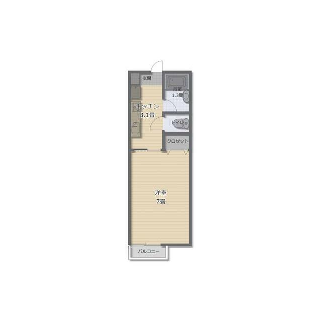 エトワールⅡ 211号室 間取り