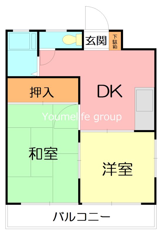 第２さわらびハイツ 202号室 間取り
