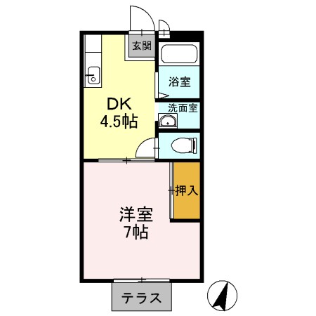 ハイツ　ゆう 105号室 間取り