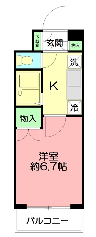 フレンズえびなアネックス 105号室 間取り