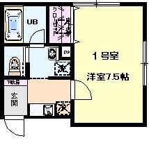 第３山仁ハイツ 101号室 間取り