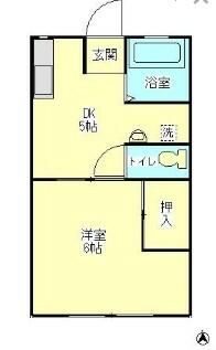 スブニールＥ 102号室 間取り