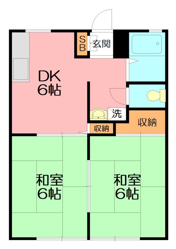サンライフ川口 102号室 間取り