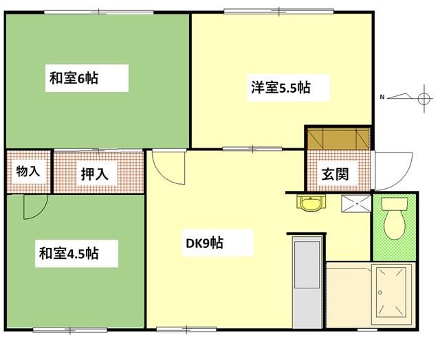 第２南ニューハイツ 202号室 間取り