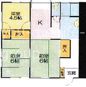 南足柄市岩原平屋 間取り