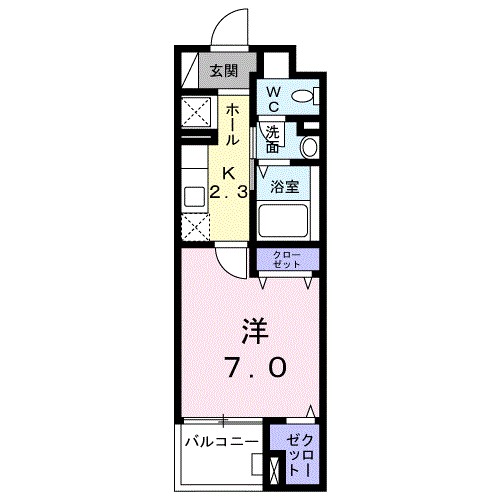 グレース　三の丸 103号室 間取り