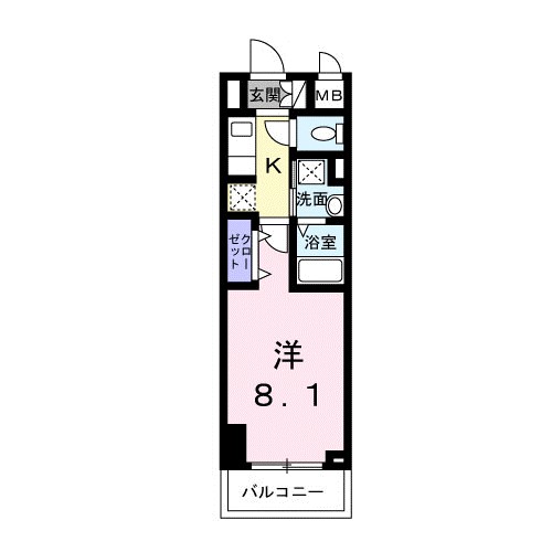 スアヴィス平塚八千代 411号室 間取り