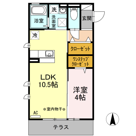 ファインミライ 103号室 間取り