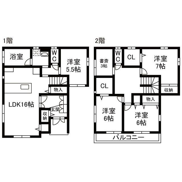井上貸家 間取り