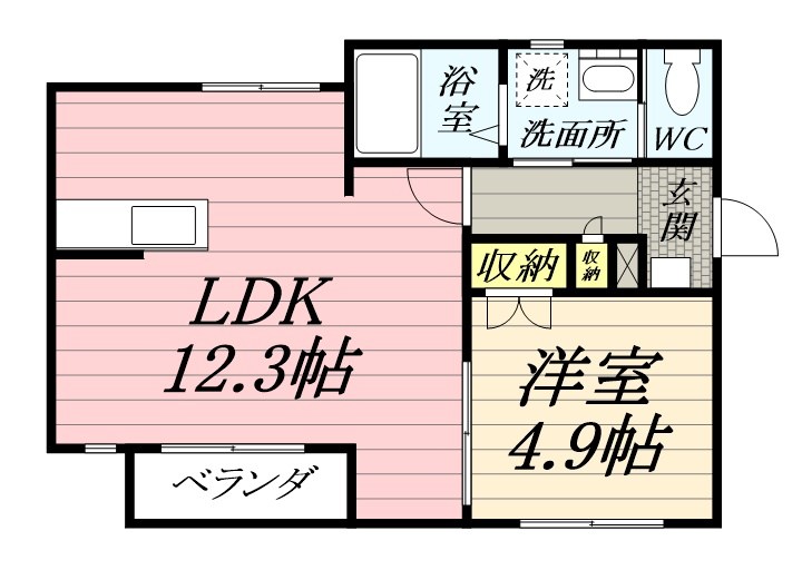 エブリネット藤沢 303号室 間取り