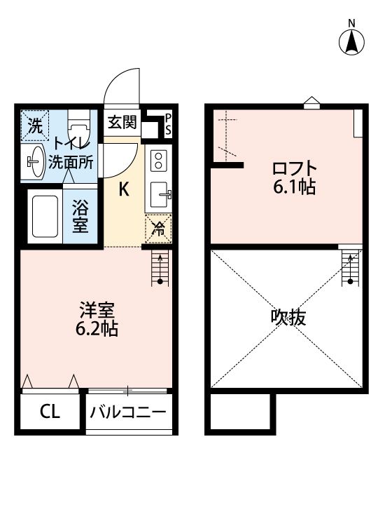 シンフォニア座間 203号室 間取り