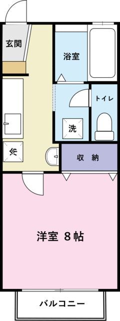 サンモリッツ 202号室 間取り
